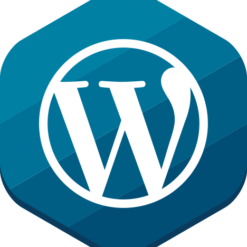 WordPress ikon blå